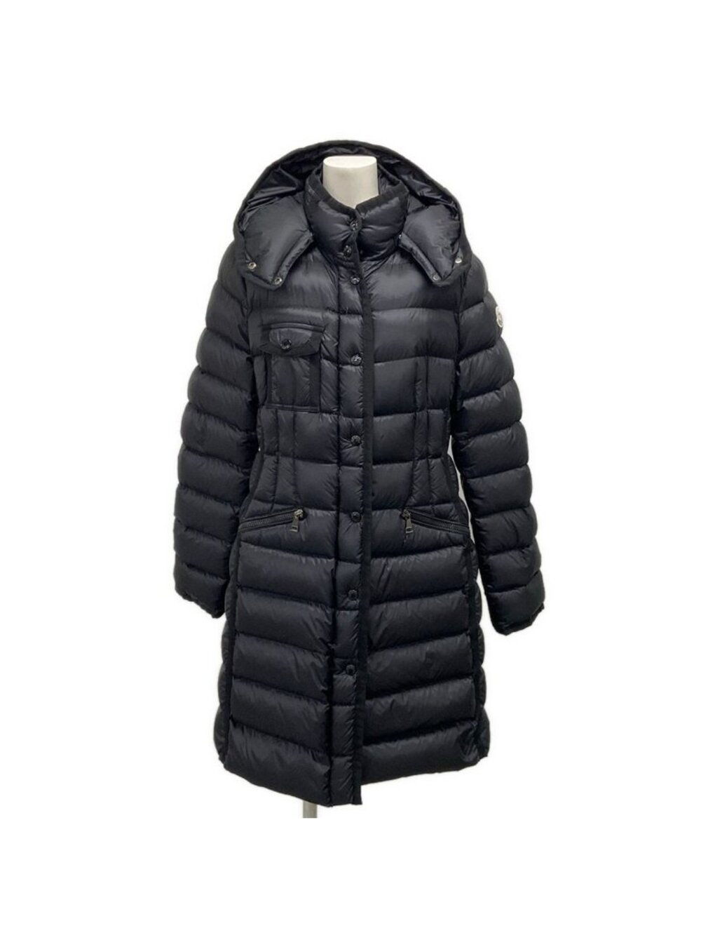 Moncler Down Coat M Hermine Black